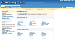 Desktop Screenshot of franklincountyevents.com